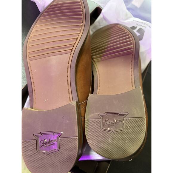 Men’s Florsheim Rucci Plain Oxford Shoes 12 M In Cognac - Picture 4 of 7